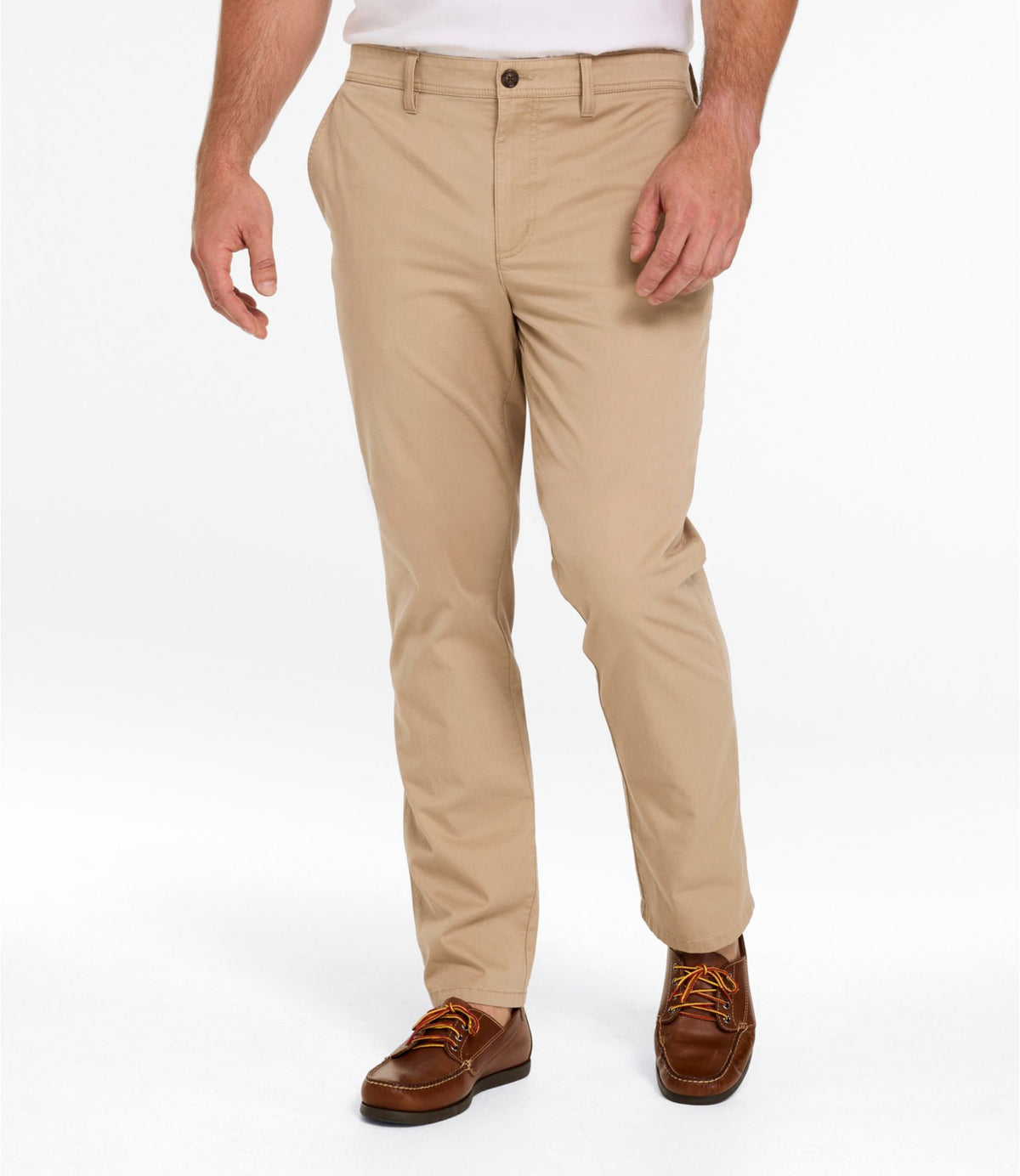 L.L.Bean Men's Sunwashed Khaki Pants, Slim Fit Carbon Navy