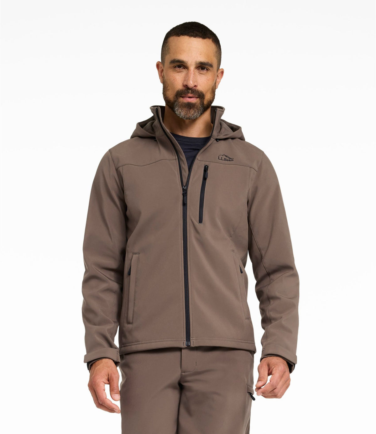 L.L.Bean Men's Hunter's Pathfinder Softshell Jacket Dark Cinder