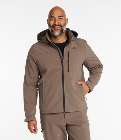 L.L.Bean Men's Hunter's Pathfinder Softshell Jacket Dark Cinder
