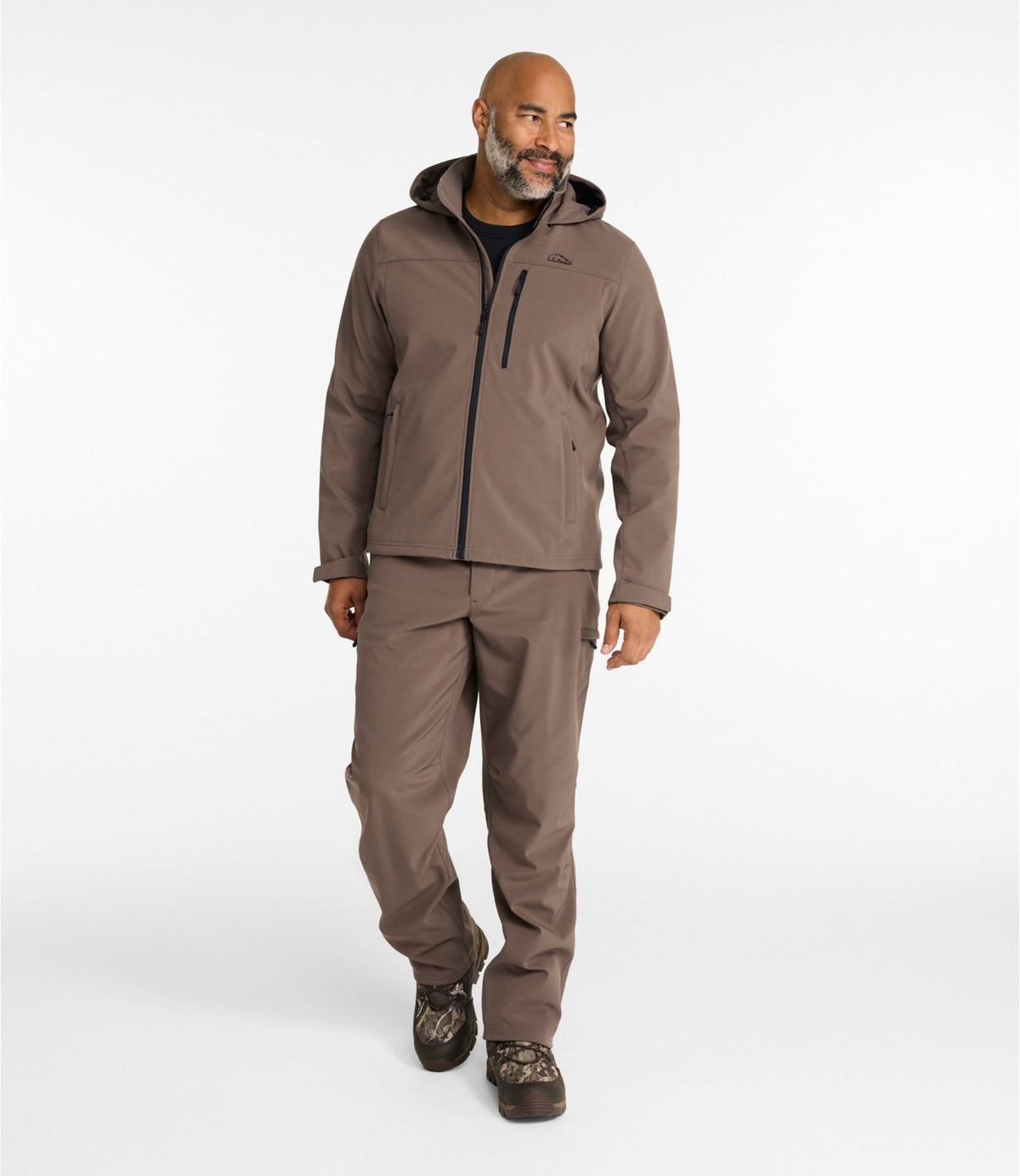 L.L.Bean Men's Hunter's Pathfinder Softshell Jacket Dark Cinder