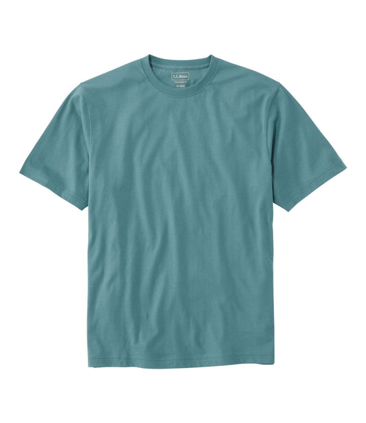 L.L.Bean Men's Carefree Unshrinkable Tee, Traditional Fit Short-Sleeve Soft Spruce