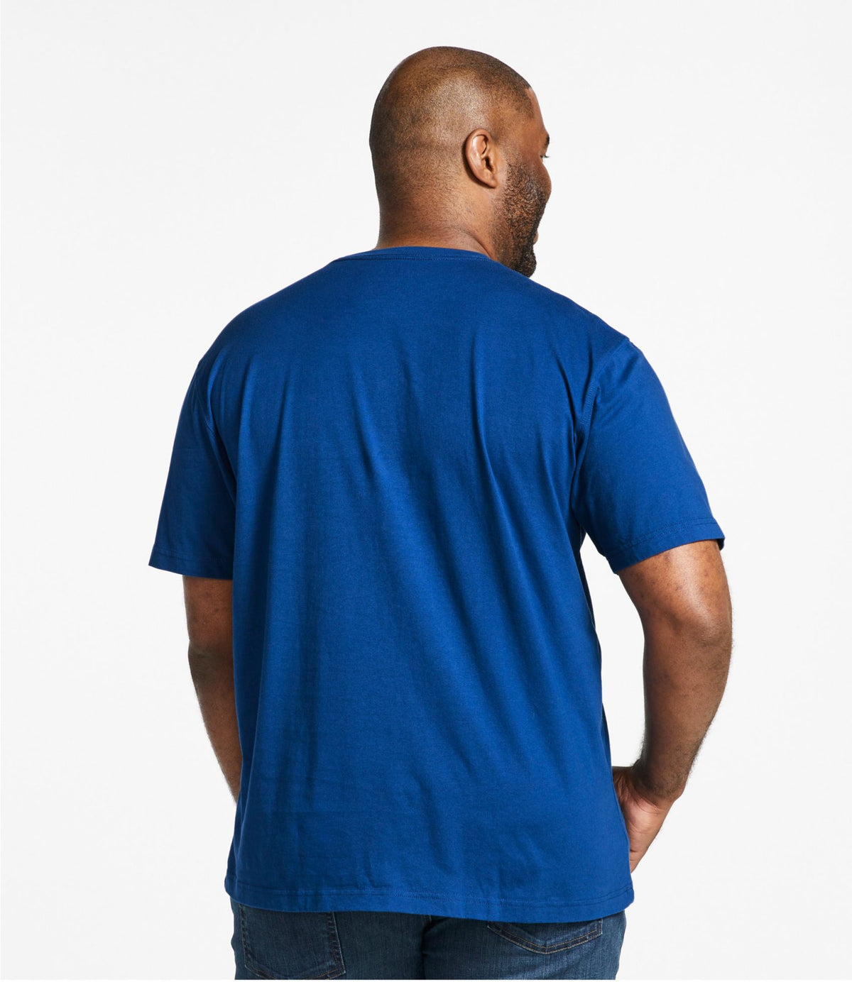 L.L.Bean Men's Carefree Unshrinkable Tee, Traditional Fit Short-Sleeve Soft Spruce