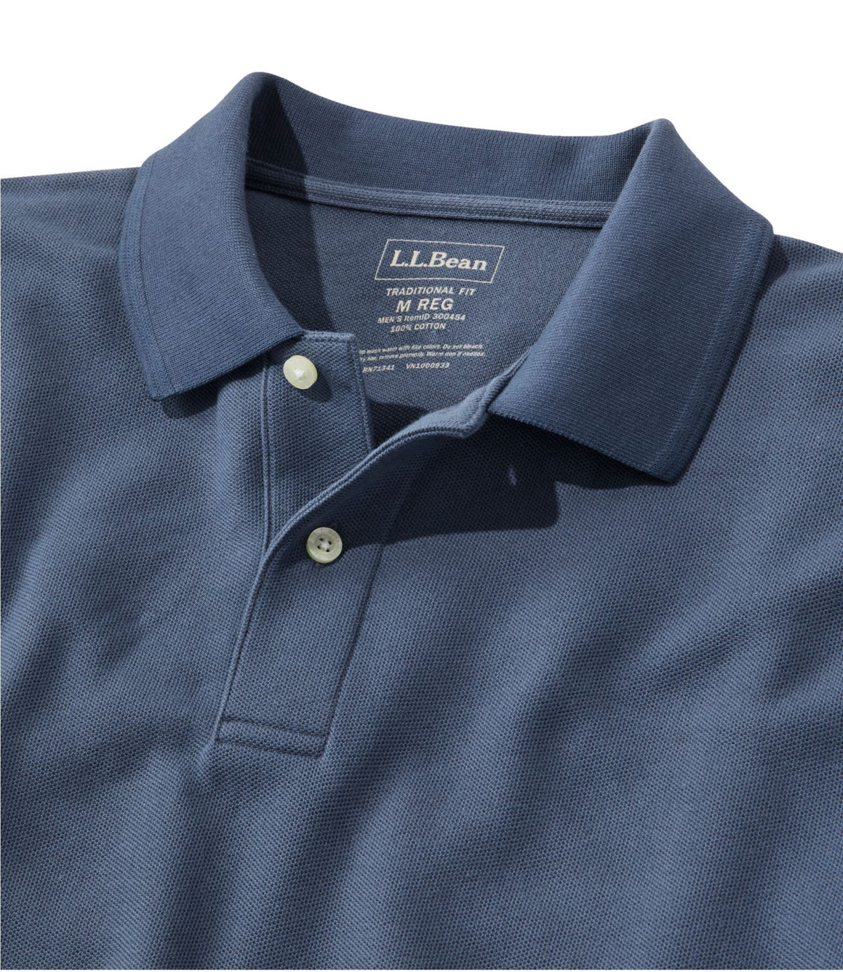 L.L.Bean Men's Premium Double L® Polo, Banded Short-Sleeve Without Pocket Juniper