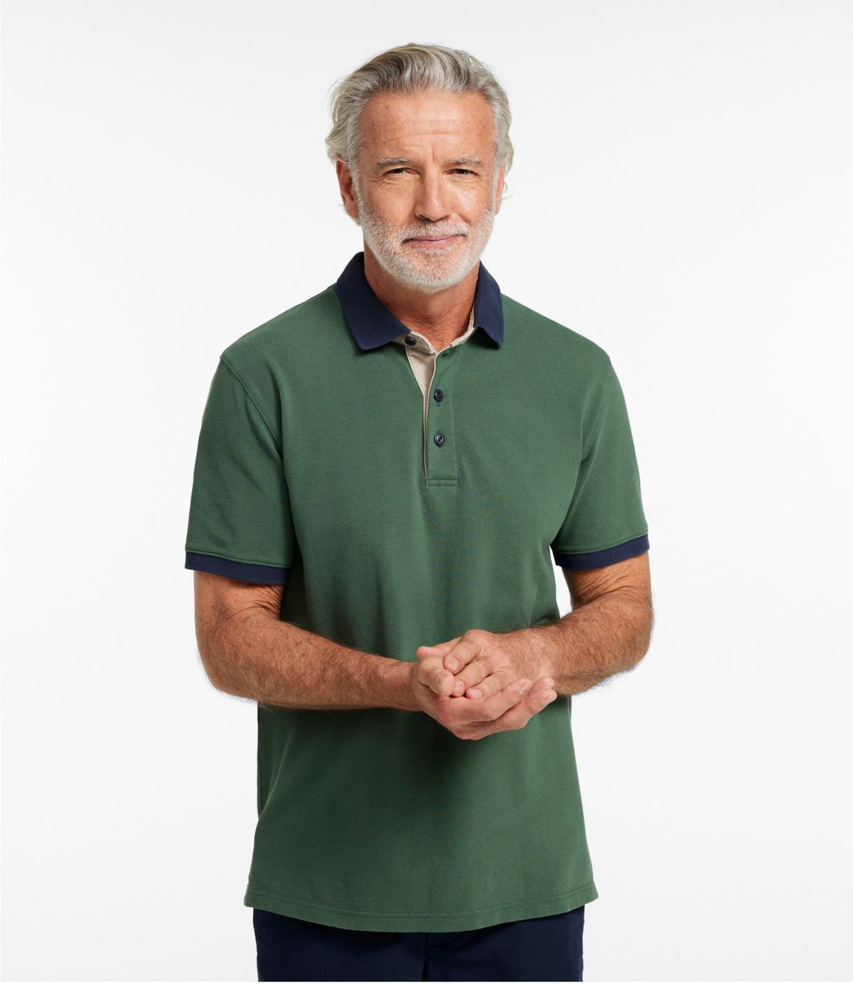 L.L.Bean Men's Casco Bay Rugged Polo, Short-Sleeve