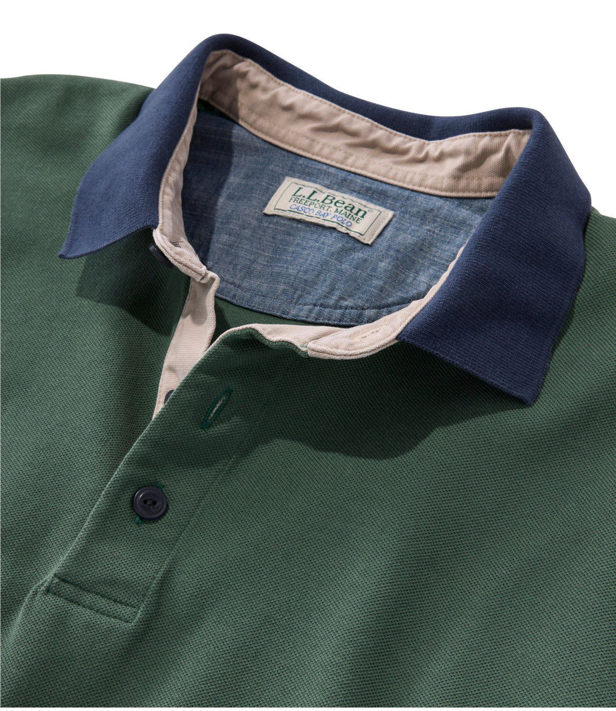 L.L.Bean Men's Casco Bay Rugged Polo, Short-Sleeve