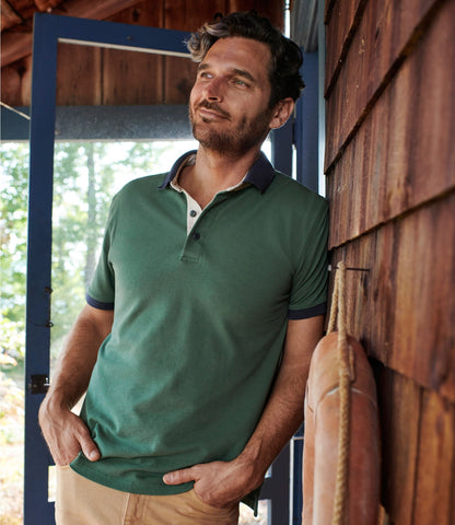 L.L.Bean Men's Casco Bay Rugged Polo, Short-Sleeve