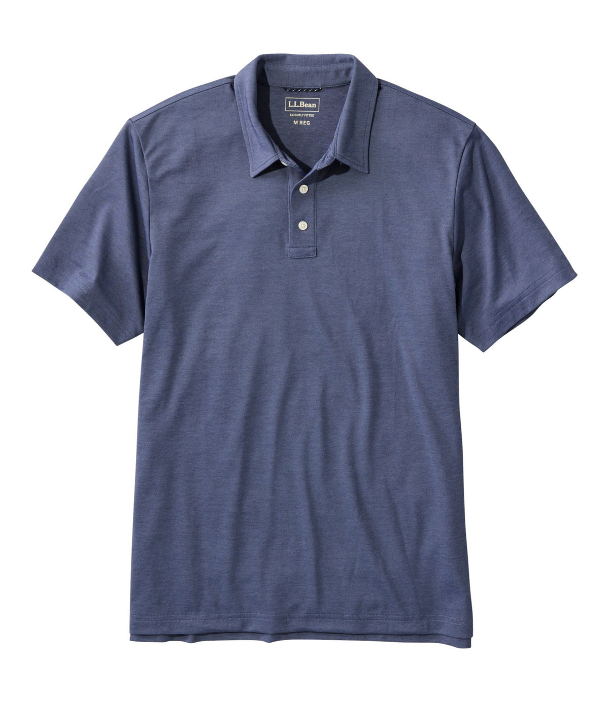 L.L.Bean Men's Comfort Stretch Performance® Polo, Short-Sleeve, Slightly Fitted Bright Navy