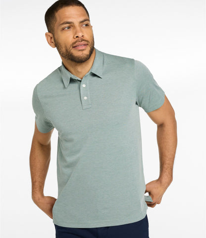 L.L.Bean Men's Comfort Stretch Performance® Polo, Short-Sleeve, Slightly Fitted Bright Navy