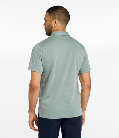 L.L.Bean Men's Comfort Stretch Performance® Polo, Short-Sleeve, Slightly Fitted Bright Navy