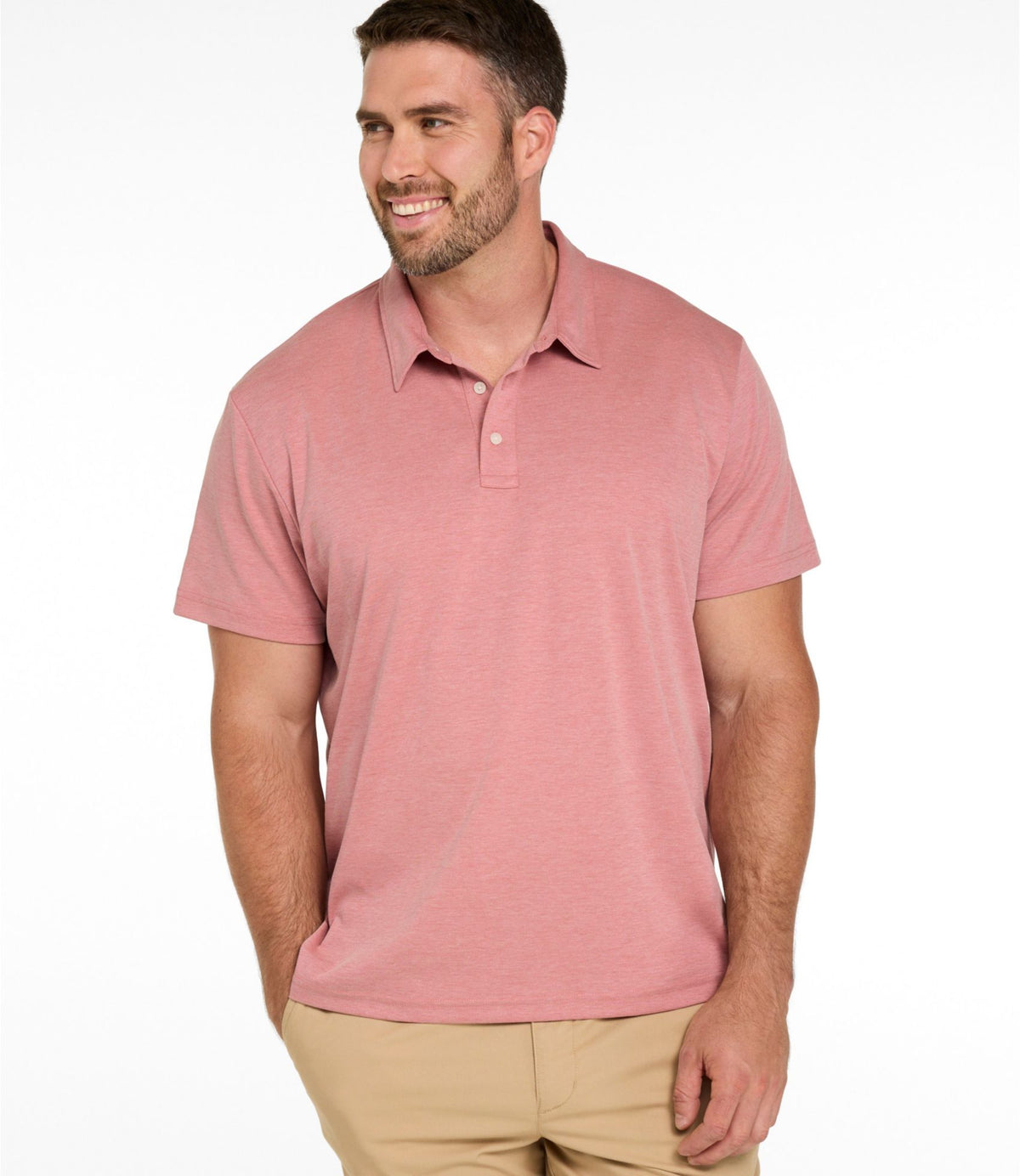 L.L.Bean Men's Comfort Stretch Performance® Polo, Short-Sleeve, Slightly Fitted Bright Navy