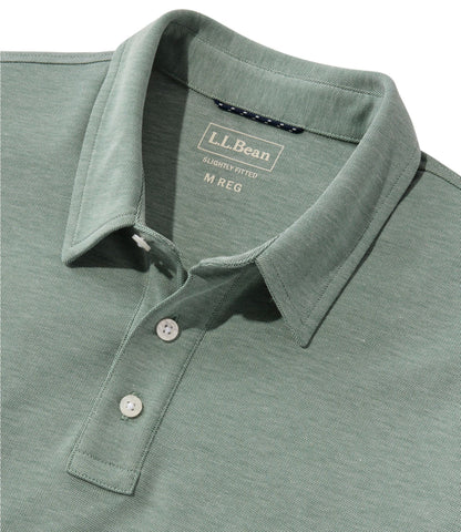 L.L.Bean Men's Comfort Stretch Performance® Polo, Short-Sleeve, Slightly Fitted Bright Navy