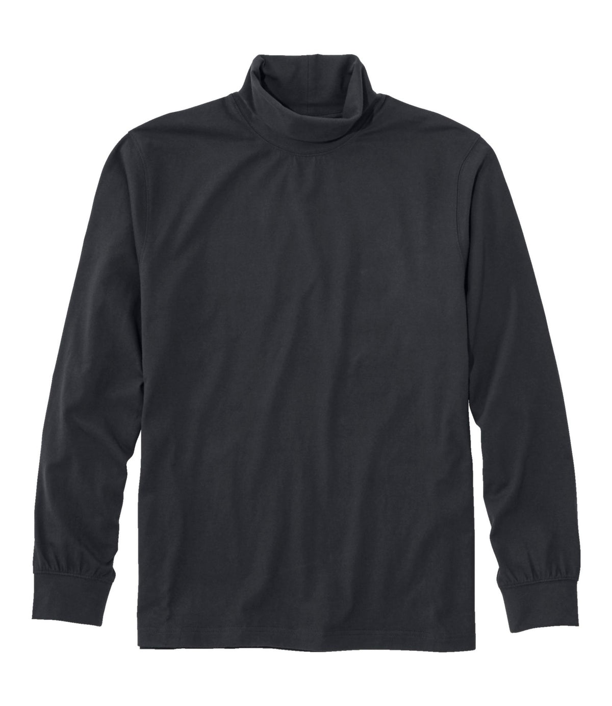 L.L.Bean Men's Carefree Unshrinkable Turtleneck Black