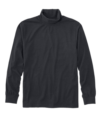 L.L.Bean Men's Carefree Unshrinkable Turtleneck Black