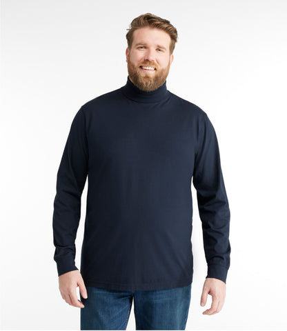 L.L.Bean Men's Carefree Unshrinkable Turtleneck Black