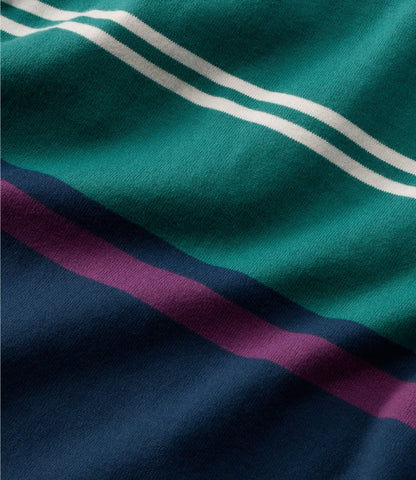L.L.Bean Men's Bean's Vintage Soft Rugby, Chest Stripe Oatmeal Heather