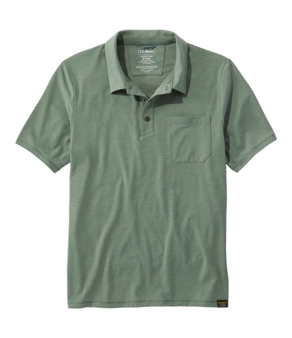 L.L.Bean Men's Everyday SunSmart® Polo 2.0, Short-Sleeve Sea Green