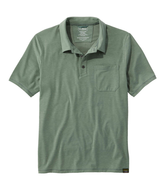 L.L.Bean Men's Everyday SunSmart® Polo 2.0, Short-Sleeve Sea Green