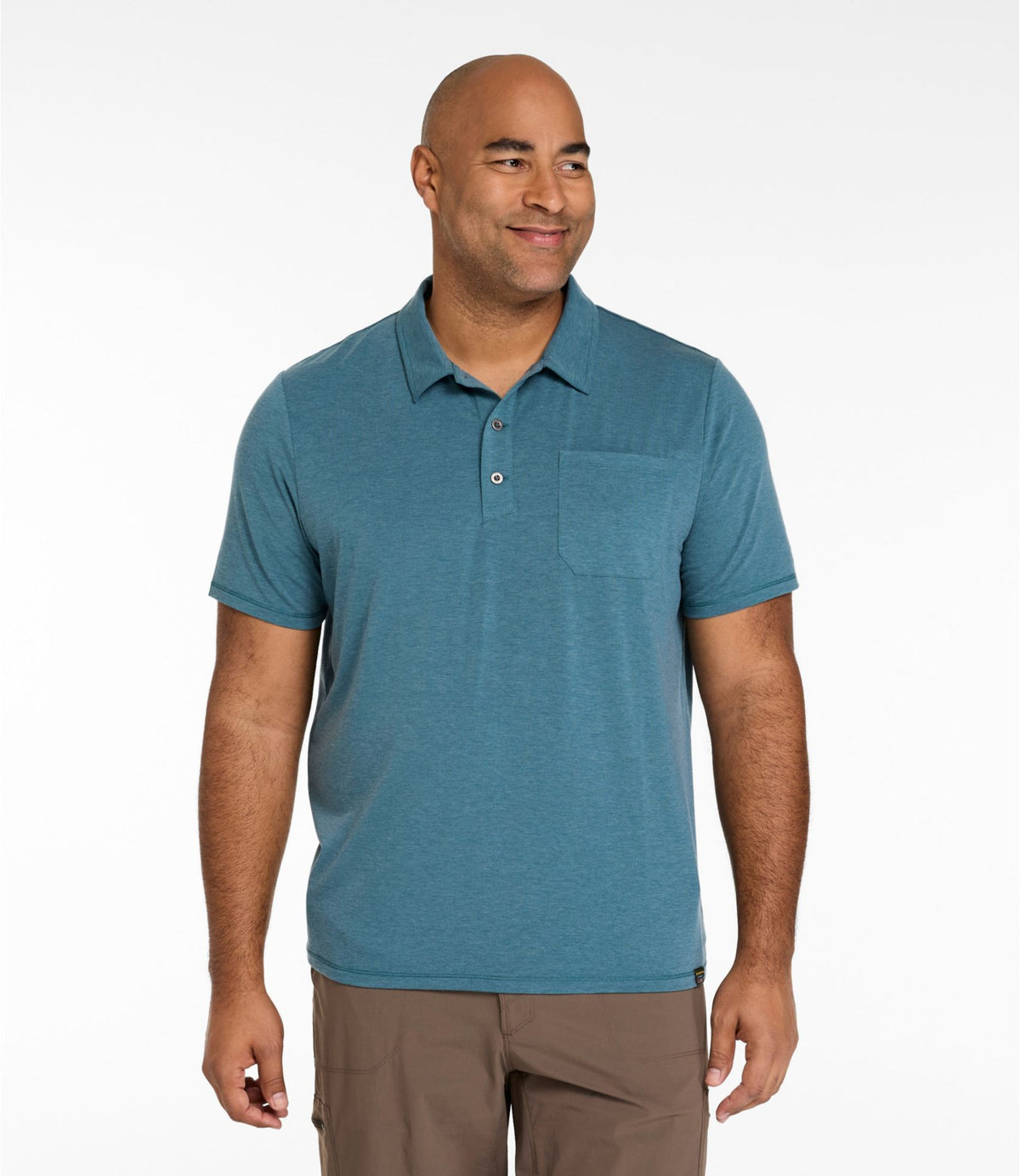 L.L.Bean Men's Everyday SunSmart® Polo 2.0, Short-Sleeve Sea Green