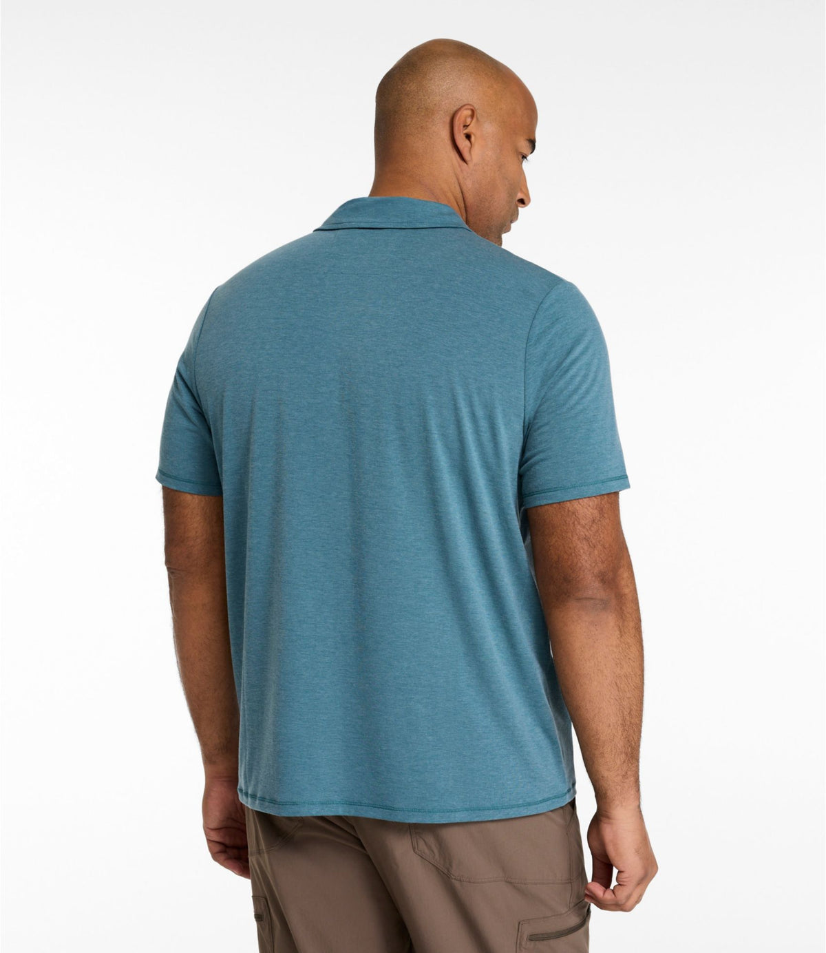 L.L.Bean Men's Everyday SunSmart® Polo 2.0, Short-Sleeve Sea Green