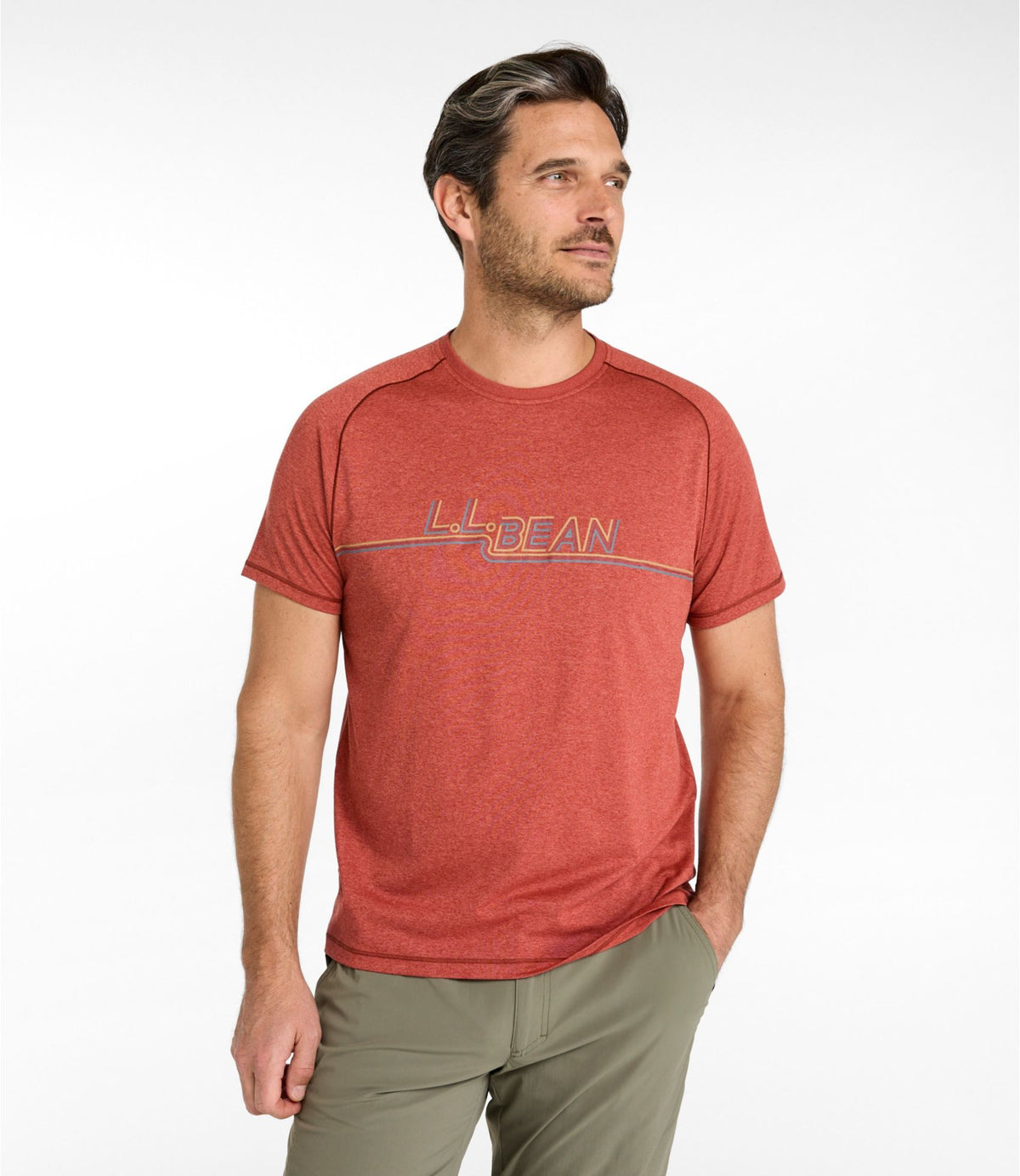 L.L.Bean Men's Bean's Access Trail Tee, Graphic