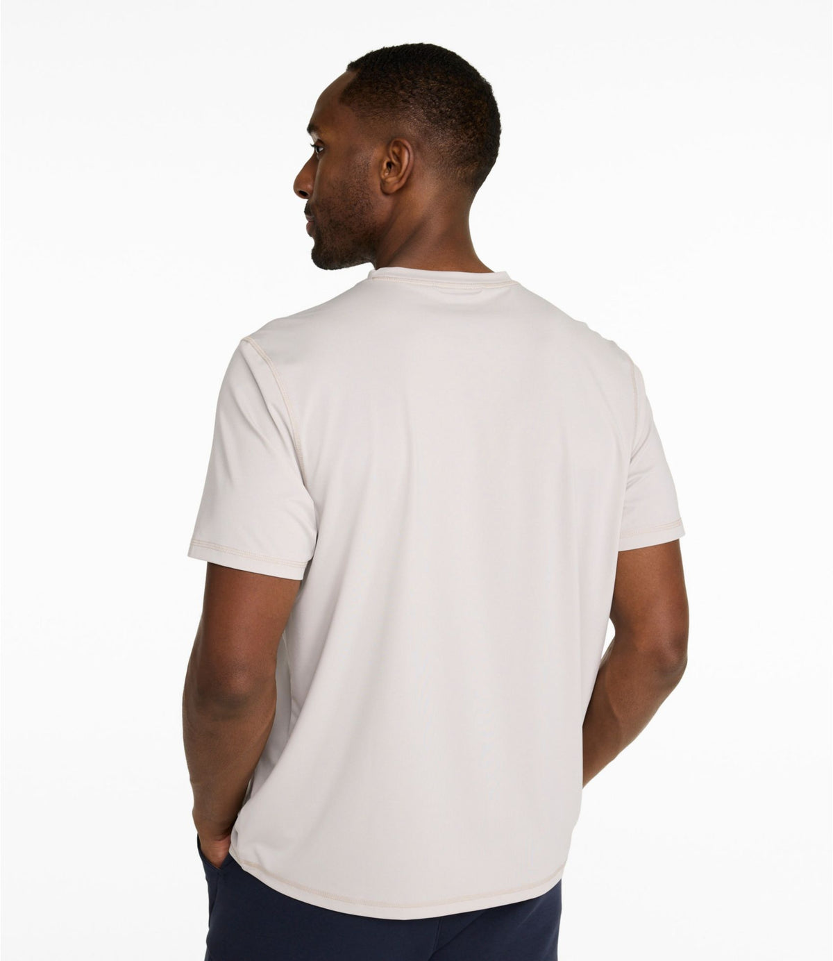L.L.Bean Men's Bold Coast Lifestyle Tee, Short-Sleeve Graphic Pewter/Sunrise