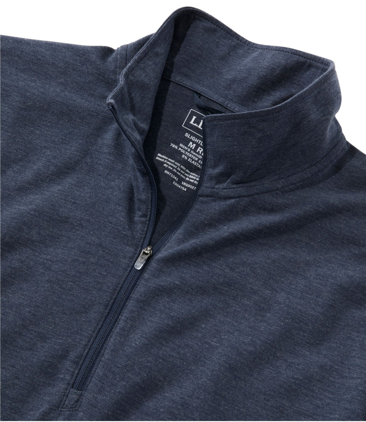 L.L.Bean Men's Everyday SunSmart® Tee, Long-Sleeve Quarter-Zip Carbon Navy