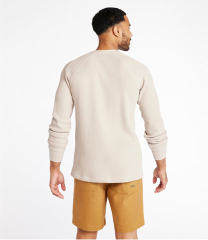 L.L.Bean Men's Signature Waffle Crew Dark Russet