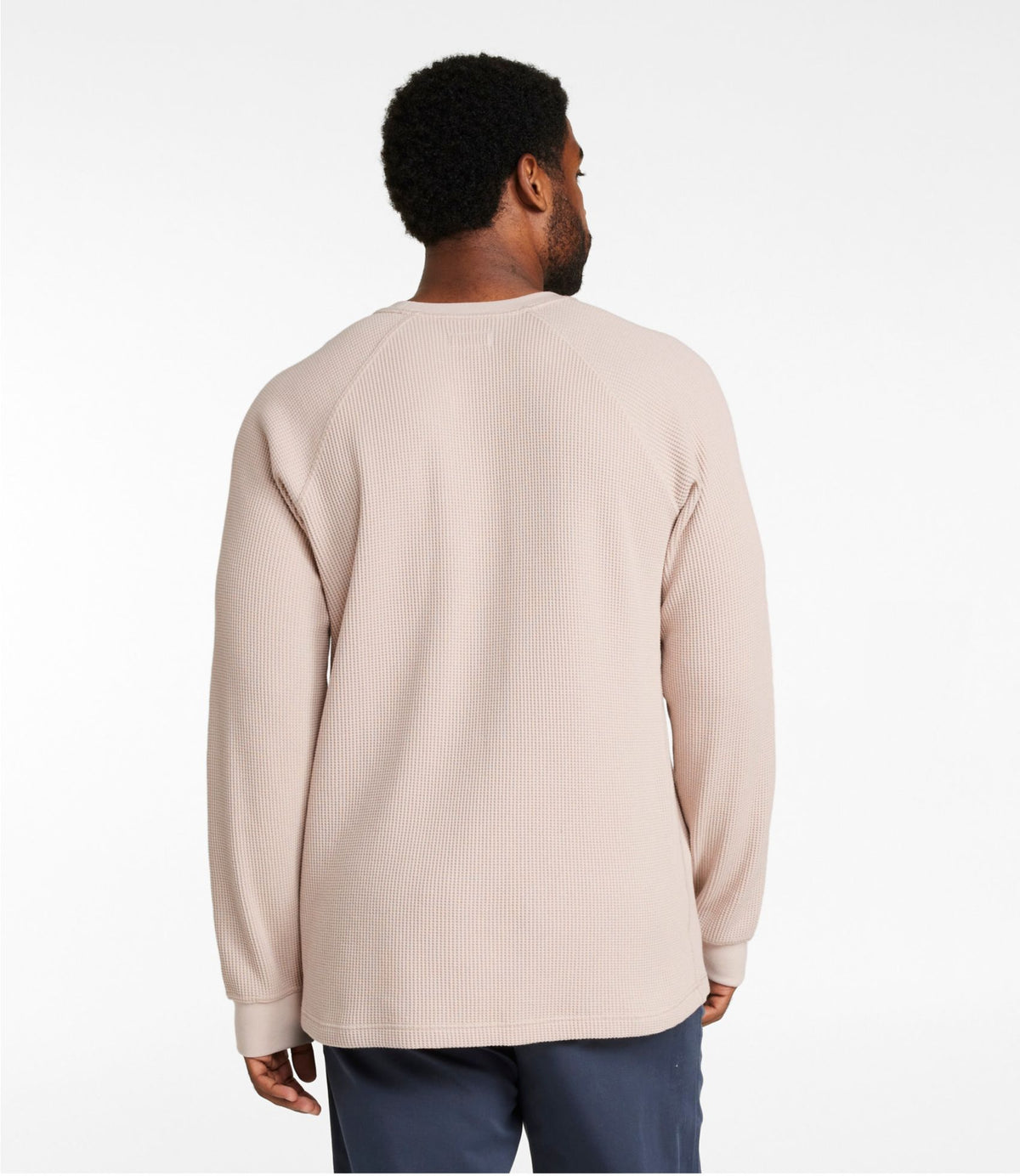 L.L.Bean Men's Signature Waffle Crew Dark Russet