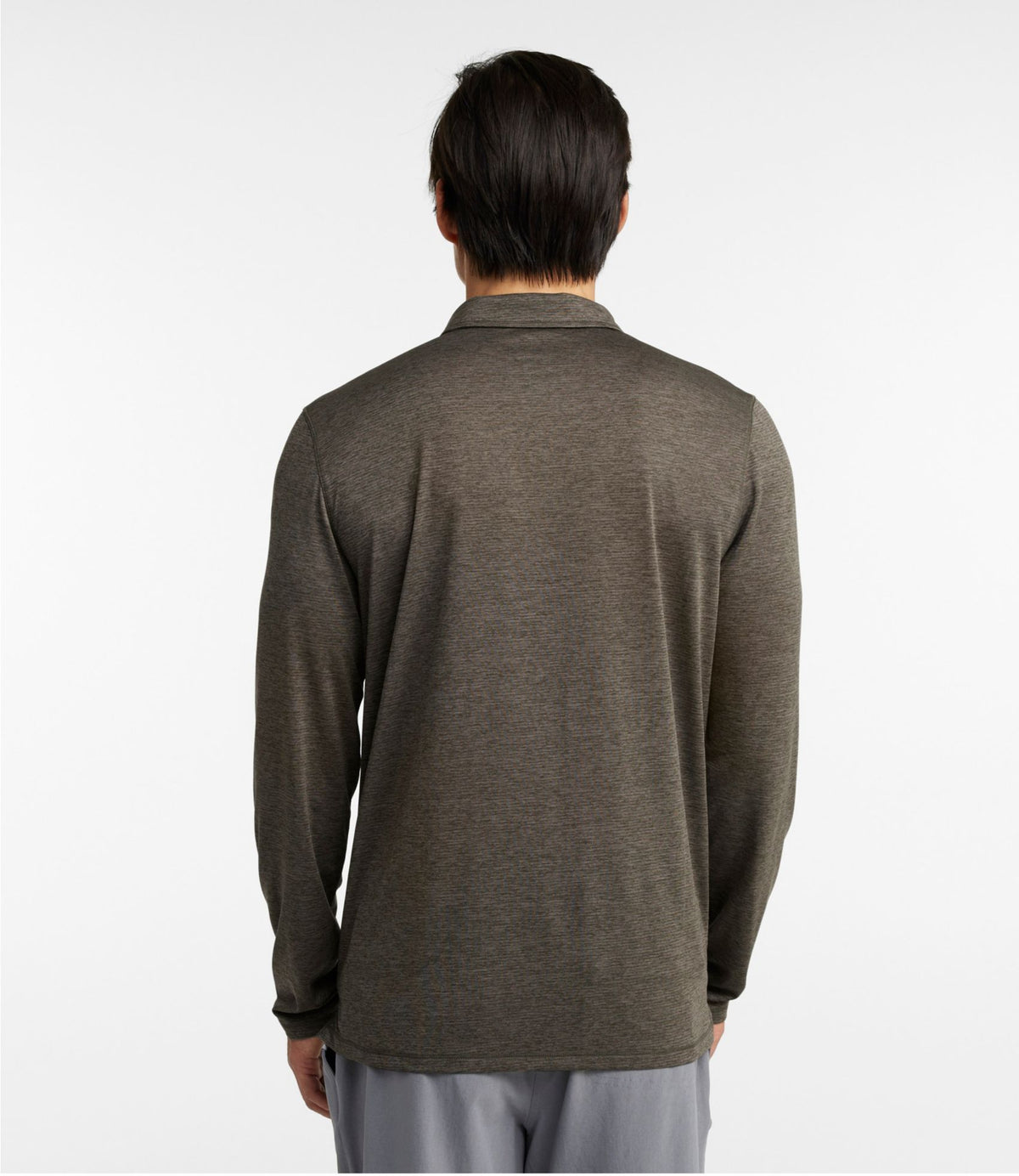 L.L.Bean Men's Ultralight Adventure Polo, Long-Sleeve Light Mahogany