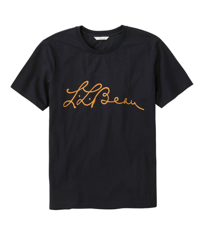 L.L.Bean Men's Signature Northwoods Short-Sleeve Tee, Graphic Black Slate