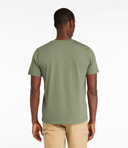 L.L.Bean Men's Signature Northwoods Short-Sleeve Tee, Graphic Black Slate