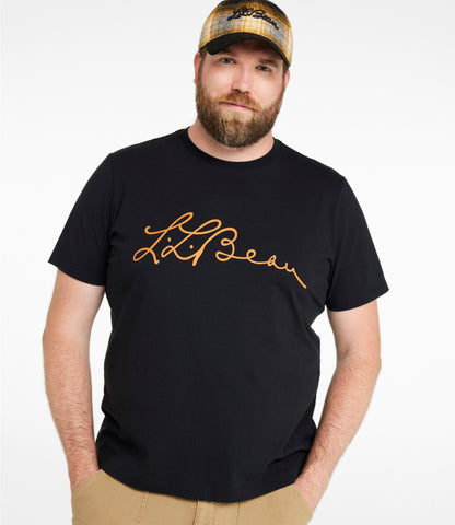 L.L.Bean Men's Signature Northwoods Short-Sleeve Tee, Graphic Black Slate