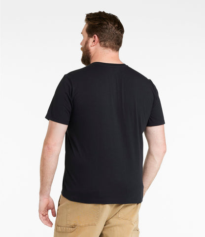 L.L.Bean Men's Signature Northwoods Short-Sleeve Tee, Graphic Black Slate
