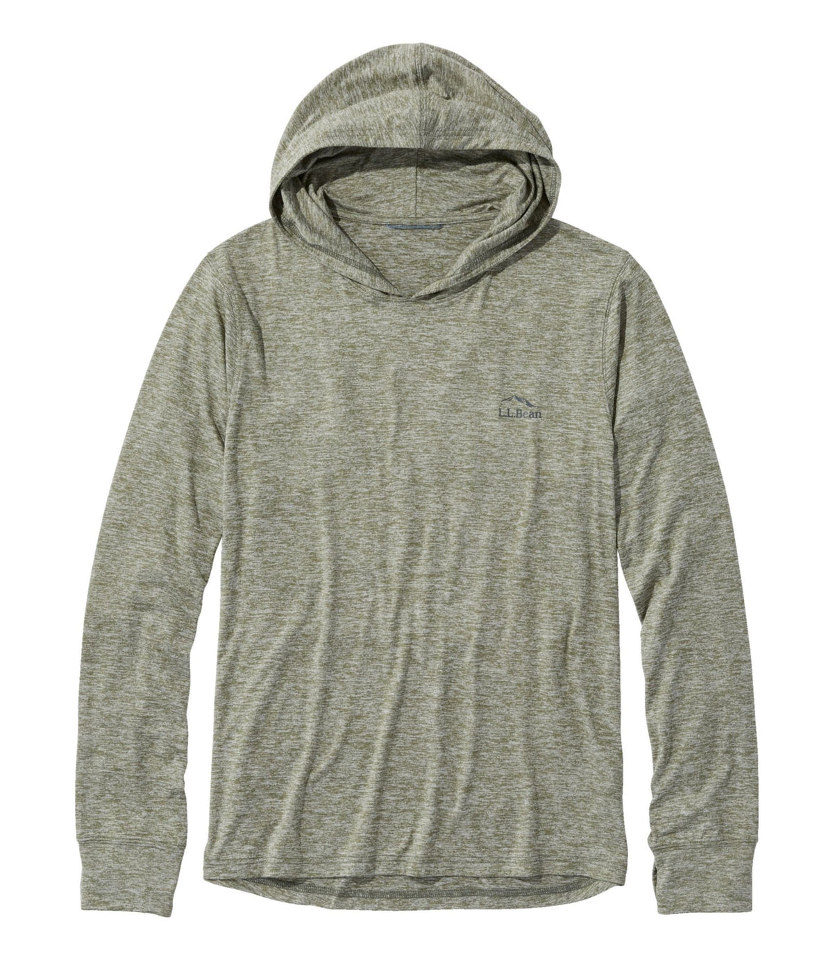 L.L.Bean Men's Insect Shield Pro Knit Hoodie Deep Olive Heather