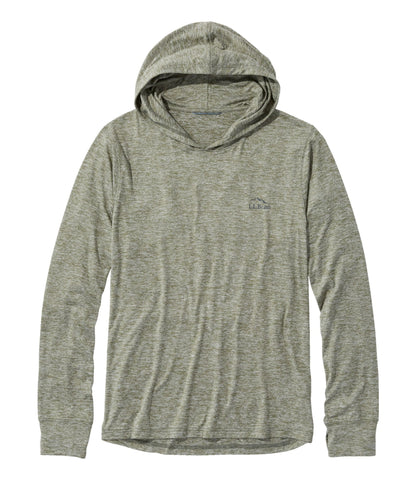 L.L.Bean Men's Insect Shield Pro Knit Hoodie Deep Olive Heather