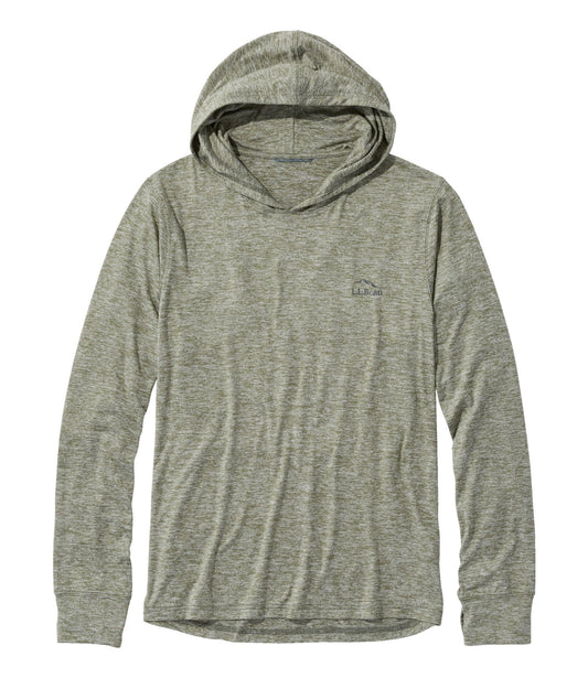 L.L.Bean Men's Insect Shield Pro Knit Hoodie Deep Olive Heather
