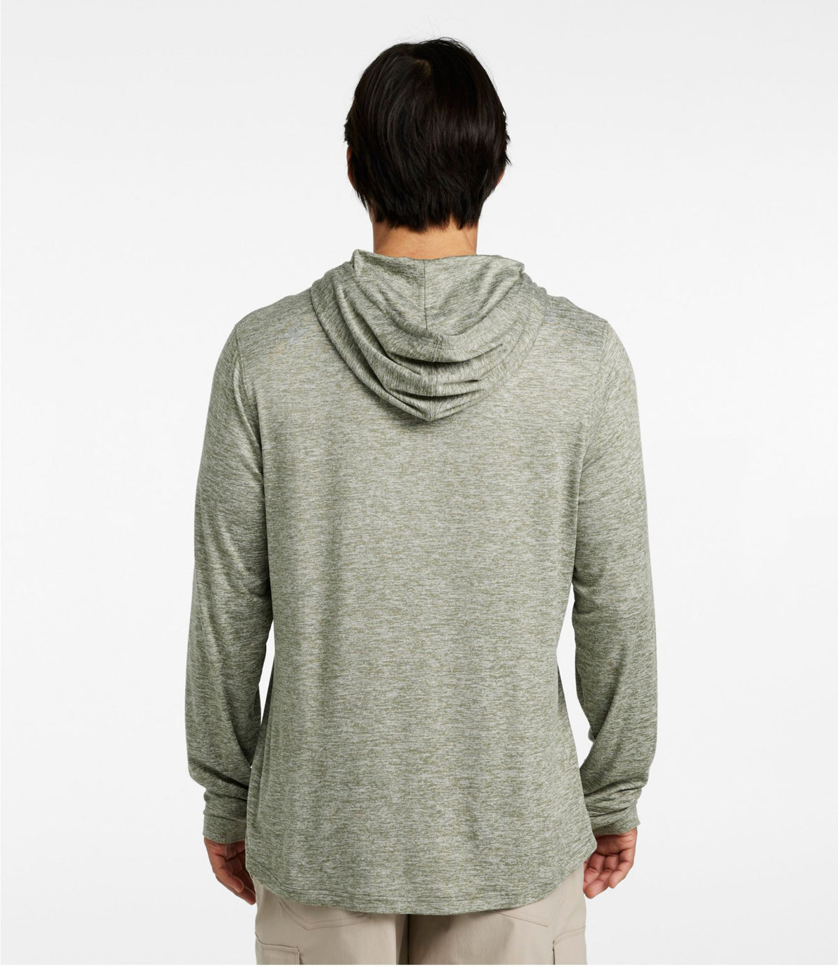 L.L.Bean Men's Insect Shield Pro Knit Hoodie Deep Olive Heather