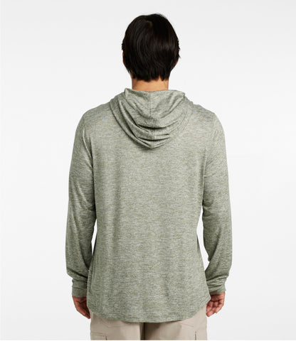 L.L.Bean Men's Insect Shield Pro Knit Hoodie Deep Olive Heather