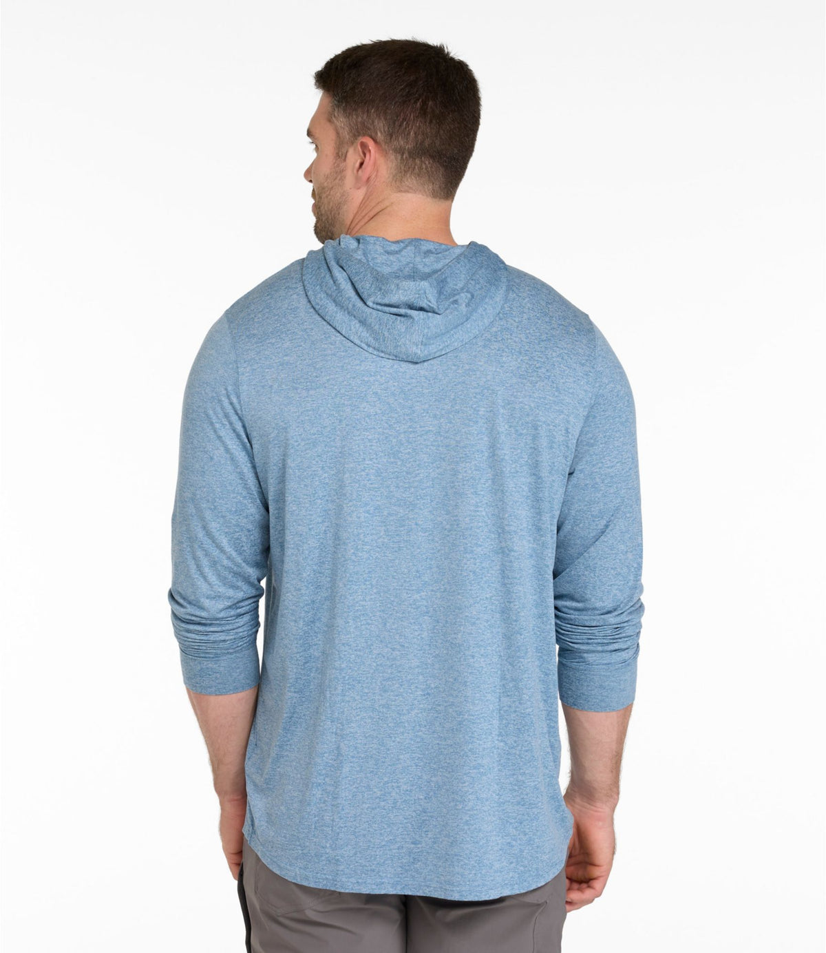 L.L.Bean Men's Insect Shield Pro Knit Hoodie Deep Olive Heather