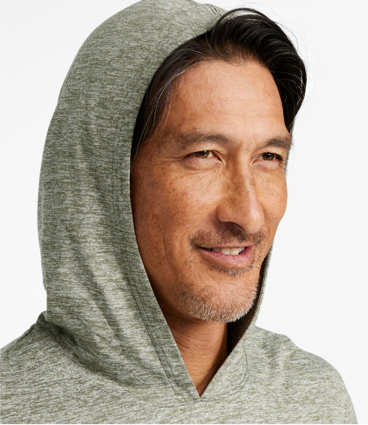 L.L.Bean Men's Insect Shield Pro Knit Hoodie Deep Olive Heather