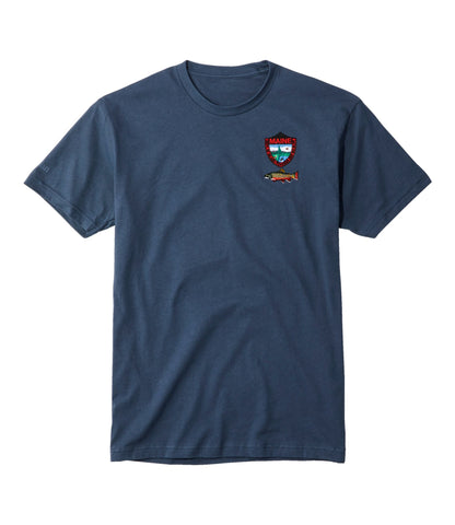 L.L.Bean Men's MIF&W Tee, Short-Sleeve Brook Trout Indigo