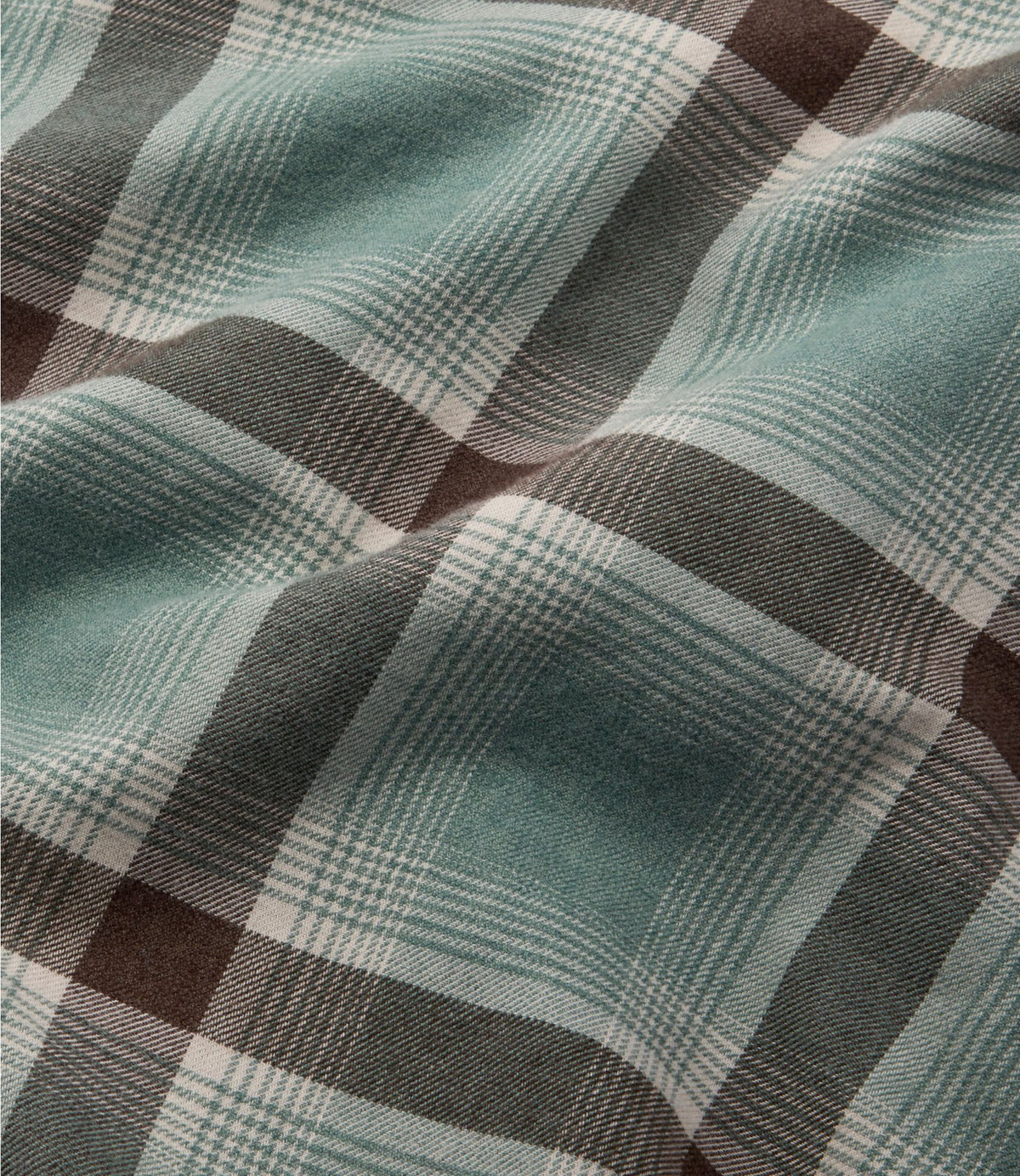 L.L.Bean Men's Brushed Jaspé Twill Shirt, Plaid, Traditional Untucked Fit