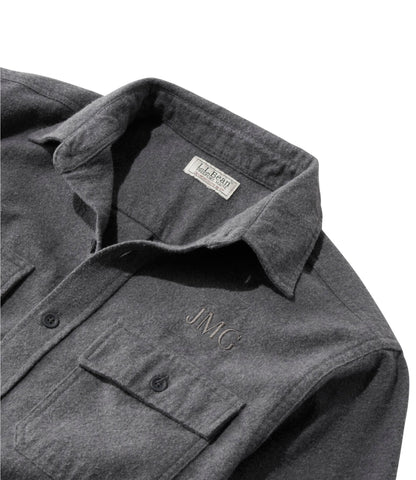 L.L.Bean Men's Chamois Shirt, Traditional Fit Deep Green