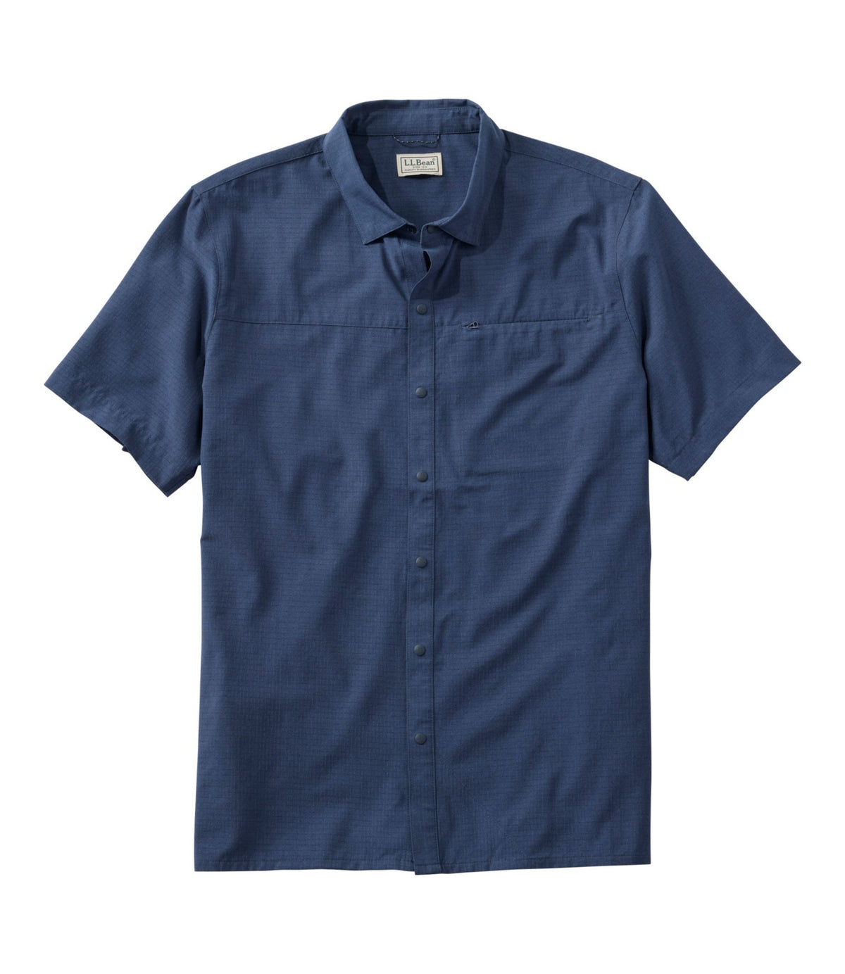 L.L.Bean Men's Ultralight Trail Shirt, Short-Sleeve Carbon Navy