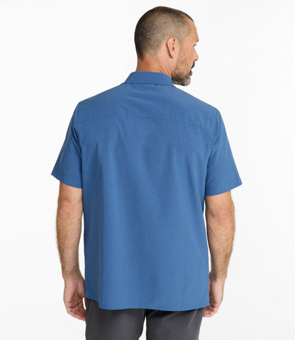 L.L.Bean Men's Ultralight Trail Shirt, Short-Sleeve Carbon Navy