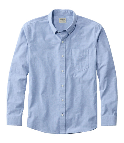 L.L.Bean Men's Comfort Stretch® Oxford Shirt, Slightly Fitted Untucked Fit