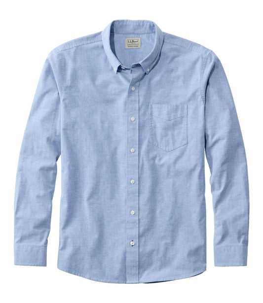 L.L.Bean Men's Comfort Stretch® Oxford Shirt, Slightly Fitted Untucked Fit
