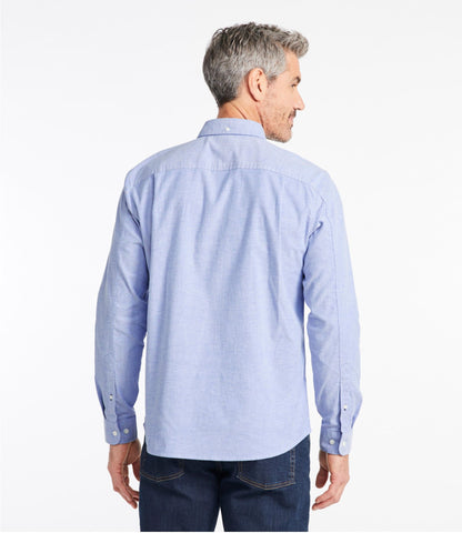 L.L.Bean Men's Comfort Stretch® Oxford Shirt, Slightly Fitted Untucked Fit