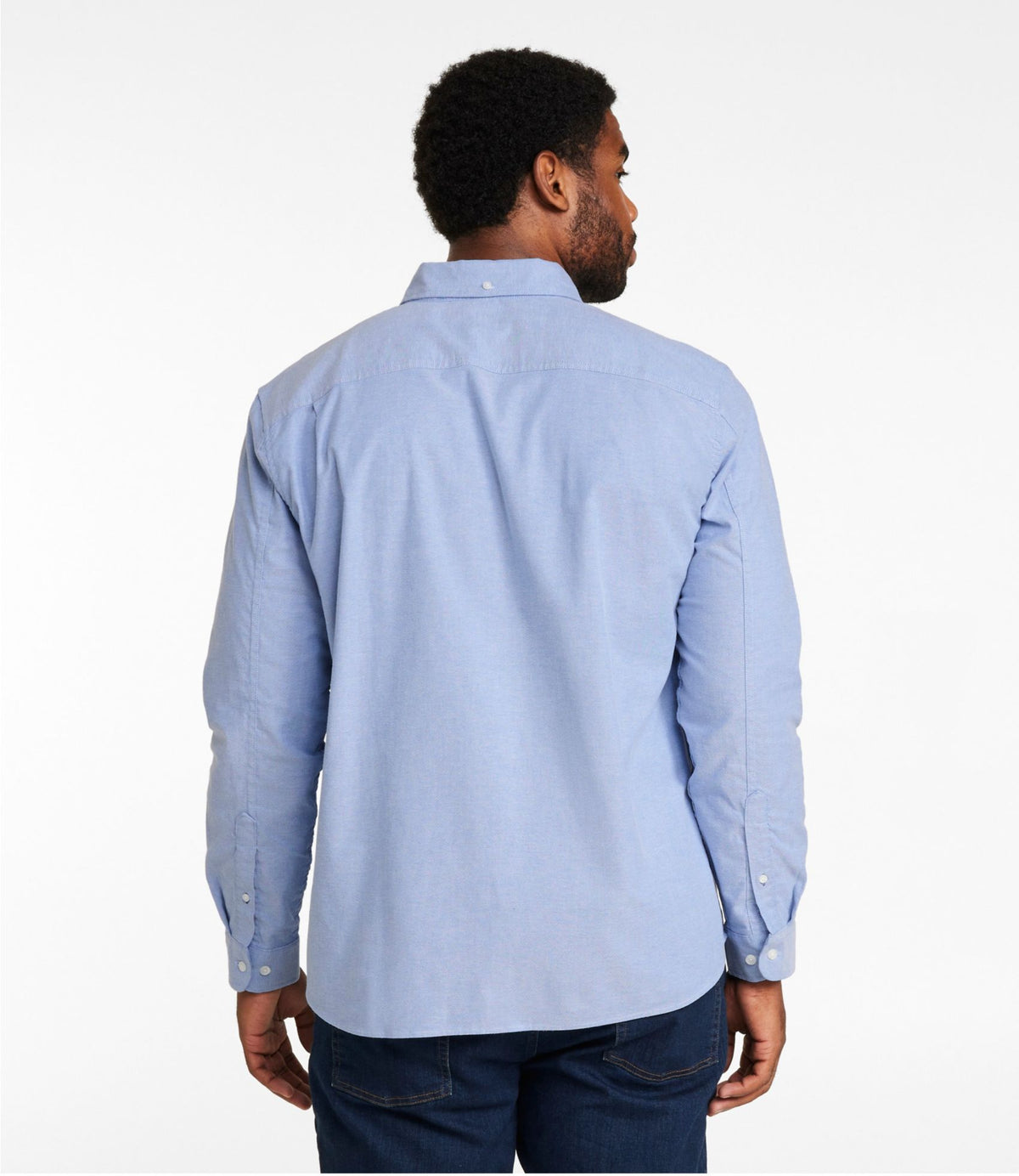 L.L.Bean Men's Comfort Stretch® Oxford Shirt, Slightly Fitted Untucked Fit