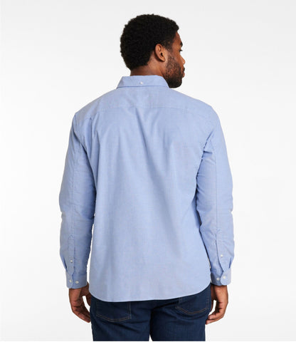 L.L.Bean Men's Comfort Stretch® Oxford Shirt, Slightly Fitted Untucked Fit
